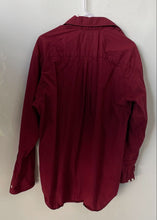 Load image into Gallery viewer, Banana Republic Mens Dark Red Cotton Long Sleeve Button-Up Shirt Size M
