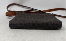 Load image into Gallery viewer, Michael Kors Womens Fulton Brown Monogram Print Leather Crossbody Bag
