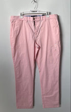 Load image into Gallery viewer, Tommy Hilfiger Mens Light Pink Button Front Slim Fit Chino Pants Size 38W/32L

