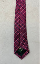 Load image into Gallery viewer, Lauren Ralph Lauren Mens Pink Plaid Adjustable Formal Pointed Tie One Size
