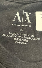 Load image into Gallery viewer, Armani Exchange Womens Black Short Sleeve Round Neck Pullover T-Shirt Size Small
