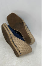 Load image into Gallery viewer, Karl Lagerfeld Womens Cree Blue Open Toe Slip-On Wedge Platform Heels Size 8 M
