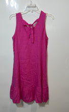 Load image into Gallery viewer, Terzo Millennio Womens Pink Ruffled Hem Sleeveless Mini Dress Size Medium
