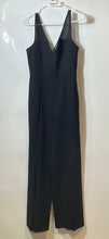 Load image into Gallery viewer, BCBGMaxazria Womens Black Sleeveless V-Neck Wide-Leg One-Piece Jumpsuit Size XS
