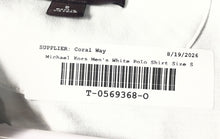 Load image into Gallery viewer, Michael Kors Mens White Cotton Short Sleeve Collared Golf Polo Shirt Size Small
