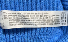 Load image into Gallery viewer, Zara Womens Blue Knitted Long Sleeve Pullover Sweater Size Medium
