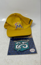 Load image into Gallery viewer, AutoNation Unisex Yellow MLB Miami Marlins Baseball Cap 25th Anniversary Patch

