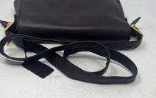 Load image into Gallery viewer, Charter Club Womens Brown Leather Adjustable Strap Flapover Crossbody Bag w/ Tag
