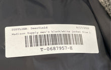 Load image into Gallery viewer, Madison Supply Mens Black White Plaid Long Sleeve Full-Zip Jacket Size Large
