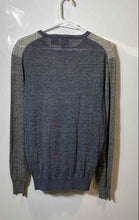 Load image into Gallery viewer, Armani Exchange Mens Gray Colorblock Long Sleeve Pullover Sweater Size Medium
