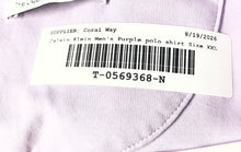 Load image into Gallery viewer, Calvin Klein Mens Purple The Liquid Touch Collared Short Sleeve Polo Shirt XXL

