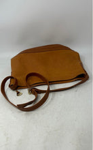 Load image into Gallery viewer, Saks Fifth Avenue Womens Brown Leather Adjustable Strap Crossbody Bag
