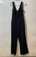 Load image into Gallery viewer, Bebe Womens Black Sleeveless V-Neck One-Piece Jumpsuit Size Small

