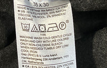 Load image into Gallery viewer, Banana Republic Mens Dark Gray Brushed Pleated Front Dress Pants Size 35X30
