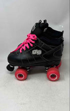 Load image into Gallery viewer, Rock Skates Womens GT40 SG-58 Pink And Black Roller Skates Size 8
