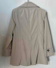 Load image into Gallery viewer, London Fog Womens Light Taupe Long Sleeve Trench Coat Size PL Missing Belt
