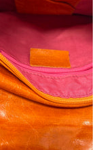 Load image into Gallery viewer, Maurizio Taiuti Womens Orange Inner Detachable Strap Shoulder Crossbody Purse
