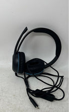 Load image into Gallery viewer, Cyber Acoustics AC-5014 Black Blue Durable USB-C Stereo Headset Untested
