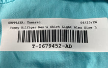 Load image into Gallery viewer, Tommy Hilfiger Womens Light Blue Cotton Long Sleeve Button-Up Shirt Size Large
