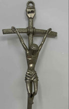 Load image into Gallery viewer, Silver Tone Religious NRI Jesus Figure Christian Wall Hanging Crucifix Cross
