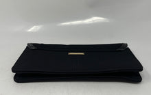 Load image into Gallery viewer, Giorgio Armani Beauty Womens Black GA Logo Magnetic Cosmetic Clutch Purse
