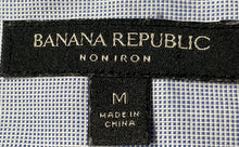 Load image into Gallery viewer, Banana Republic Mens Multicolor Plaid Cotton Non-Iron Dress Shirt Size M 15-15.5
