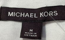 Load image into Gallery viewer, Michael Kors Mens Black White Cotton Short Sleeve Polo Shirt Size Medium
