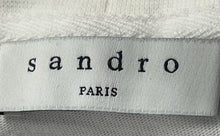 Load image into Gallery viewer, Sandro Mens White Short Sleeve Crew Neck Pullover T-Shirt Size Large

