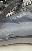 Load image into Gallery viewer, Authentic Prada Mens Black Lace-Up Low Top Sneaker Shoes Size 8 Damaged
