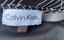Load image into Gallery viewer, Calvin Klein Womens Black White Geometric Print Pullover Blouse Top Size M
