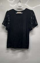 Load image into Gallery viewer, Michael Kors Womens Black Short Sleeve Crew Neck Pullover T-Shirt Size L/G
