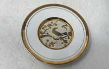 Load image into Gallery viewer, Chokin Bird And Floral Motif 24KT Gold Collectible Decorative Collector Plate

