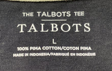 Load image into Gallery viewer, Talbots Womens Black Cotton Short Sleeve Round Neck Pullover T-Shirt Sz L W/Tag
