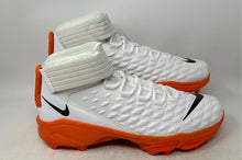 Load image into Gallery viewer, Nike Mens Force Savage Pro 2 Shark BV5448-100 White Orange Football Cleats Sz 18
