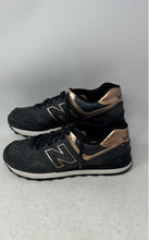 Load image into Gallery viewer, New Balance Womens 574 WL574PMR Black Lace-Up Low Top Running Shoes Size 9 B
