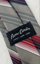 Load image into Gallery viewer, Pierre Cardin Mens Multicolor Striped Adjustable Wide Pointed Tie
