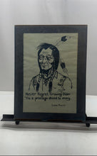 Load image into Gallery viewer, Tom Mulcahy Etching Native American Never Regret Growing Older Art Print
