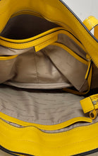 Load image into Gallery viewer, Michael Kors Womens Rivington Yellow Leather Studded Inner Pocket Tote Purse
