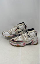 Load image into Gallery viewer, Nike Mens LeBron 13 807219-106 White Red Black Lace-Up Sneaker Shoes Size 10
