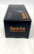 Load image into Gallery viewer, Black HD Video Recording &amp; Pictures Sports Sunglasses Camera Not Tested
