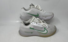 Load image into Gallery viewer, Nike Womens Court Air Zoom Vapor 11 HC White Green Sneaker Shoes Sz 8 No Insole
