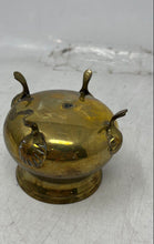 Load image into Gallery viewer, Vintage Gold-Tone Brass Footed Container Sugar Bowl With Lid
