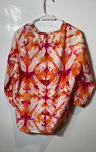 Load image into Gallery viewer, Calvin Klein Womens Orange White Tie-Dye 3/4 Sleeve Blouse Top Size Medium
