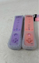 Load image into Gallery viewer, Lot Of 2 Pcs KDYGPDCT Wii Remote Controllers Pink Purple With Silicone Covers
