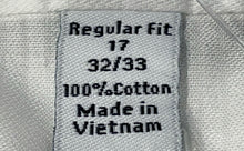 Load image into Gallery viewer, Collection By Michael Strahan Mens White Stretch Dress Shirt Size 17 32/33
