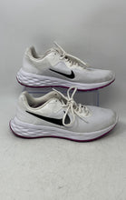 Load image into Gallery viewer, Nike Womens Revolution 6 Next Nature DC3729 White Black Purple Sneaker Shoes 9.5
