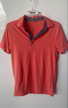 Load image into Gallery viewer, Express Mens Orange Short Sleeve Collared Polo Shirt Size Small
