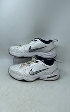 Load image into Gallery viewer, Nike Mens Air Monarch IV 415445-102 White Navy Blue Sneakers Shoes Size 11.5
