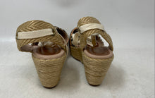 Load image into Gallery viewer, Dewoman Womens Multicolor Printed Round Toe Wedge Espadrille Sandals Size 37
