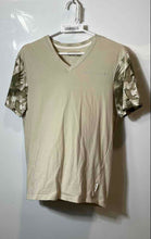 Load image into Gallery viewer, Armani Exchange Mens Cream Short Sleeve V-Neck Pullover T-Shirt Size Medium
